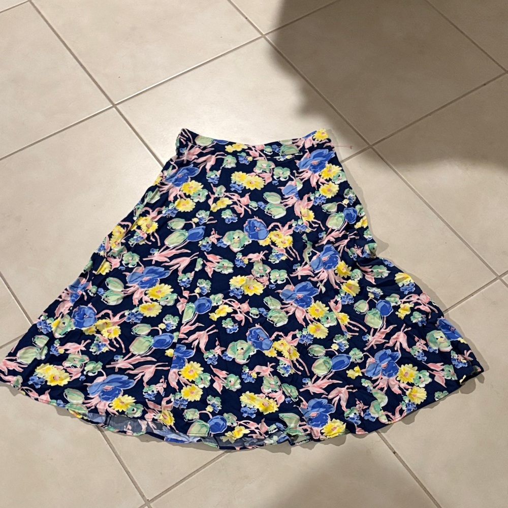 Talbots sz 6 floral skirt 537